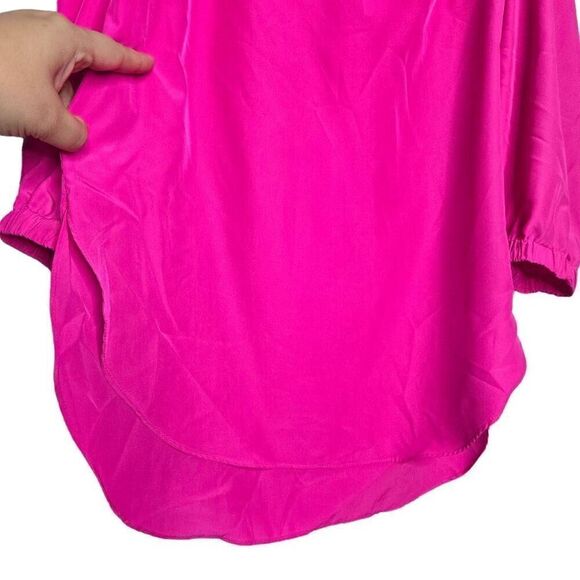 Amanda U. Dakota Pink Off Shoulder Hi/Low Blouse Size Small - Picture 5 of 8